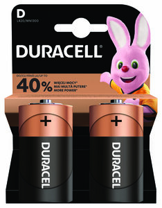 Batteries Duracell Basic LR20 / D / MN1300 / B2 -<b>PRICE FOR 40pcs</b>