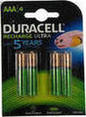 Rechargeables Duracell R03 / AAA (precharged) 850mAh