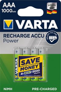 Rechargeable Varta R03 / AAA Ready2Use 1000mAh