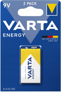 Batteries Varta Energy 6LR61 / 9V / 4122 -<b>PRICE FOR 20pcs</b>