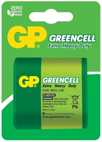 Bateria GP Greencell 3R12 / 4,5V B1