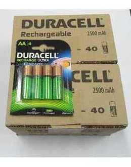 Rechargeables Duracell R6 / AA (R2U) 2500mAh -<b>PRICE FOR 80pcs</b>