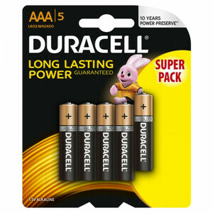 Batteries Duracell Basic LR03 / AAA / MN2400 B5 <b>-PRICE FOR 100pcs</b>