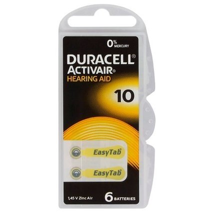 Batterie Duracell ActivAir DA10 MF (0%Hg)