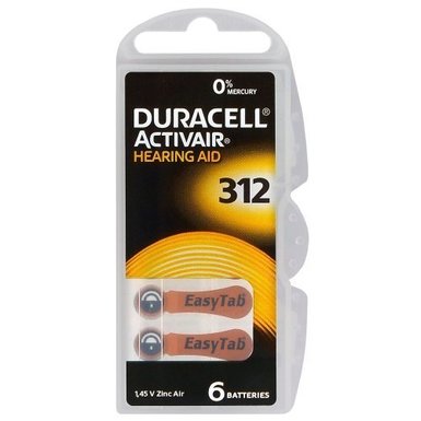 Battery Duracell ActivAir DA312 MF (0%Hg)