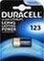 Bateria Duracell CR123A Lithium Photo 3V B1