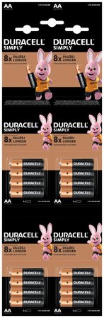 Batterie Duracell Basic LR6 / AA / MN1500 B16(4x4) HDBC