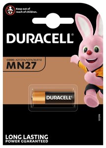 Batteries Duracell MN27 / 27A -<b>PRICE FOR 20pcs</b>