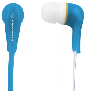 Earphones ESPERANZA LOLLIPOP EH146B silicon louders plug in 3,5mm Blue