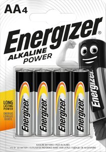 Bateria Energizer Alkaline Power LR6 / AA / MN1500 B4