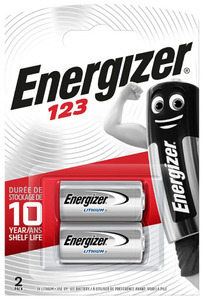 Batteries Energizer EL123 / CR123 lithium B2 -<b>PRICE FOR 12pcs</b>