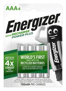 Rechargeable Energizer Power Plus R03 / AAA R2U 700mAh