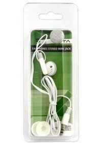 Earphones Fiesta XT-6163 White plug in 3,5mm  -<b>PRICE FOR 20pcs</b>