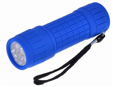 Torch 4254/144A 9LED rubberised