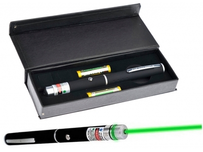 Laser zielony - wskanik + baterie
