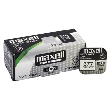 Batteries Maxell 377 / SR626SW -<b>PRICE FOR 100pcs</b>
