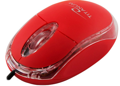 Mouse Titanum Raptor USB 1000dpi Red