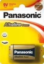 Batteries Panasonic Alkaline Power 6LR61 / 9V -<b>PRICE FOR 60pcs</b>