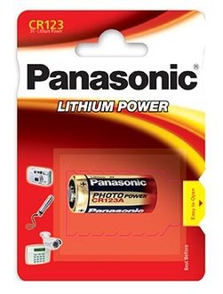 Batteries Panasonic CR123 -<b>PRICE FOR 20pcs</b>