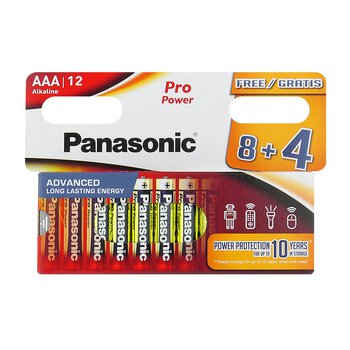 Bateria Panasonic LR03 / AAA Alkaline Pro Power B8+4