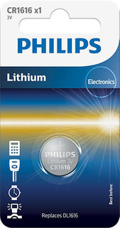 Batteries Philips CR1616 -<b>PRICE FOR 20pcs</b>