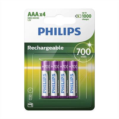Rechargeable Philips  R03 / AAA Ready To Use 700mAh B4