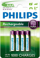 Rechargeable Philips R03 / AAA / Ready To Use 950mAh B4