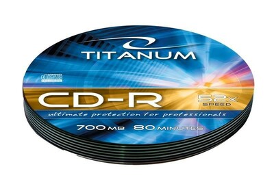 Pyty Titanum CD-R op. 10szt. szpindel