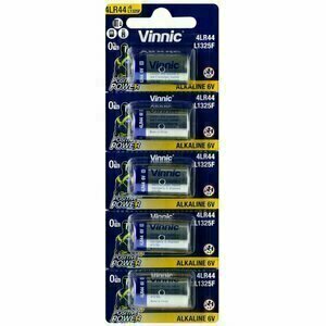 Battery Vinnic L1325F / 4LR44 / A544 / 544A / V4034PX / 476A alkaline B5