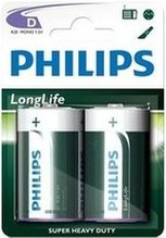 Bateria Philips R20 (D) cynkowo-węglowa blister B2