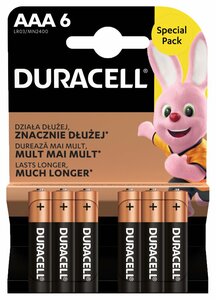 Battery Duracell Basic LR03 / AAA / MN2400 B6
