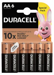 Baterie Duracell Basic LR6 / AA / MN1500 B6 <b>-PAKIET 480szt.</b>