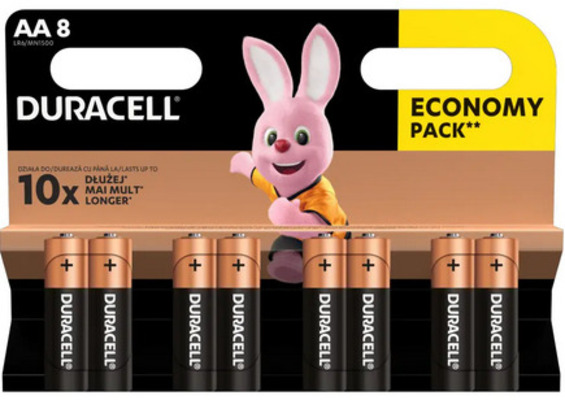 Battery Duracell Basic LR6 / AA / MN1500 B8