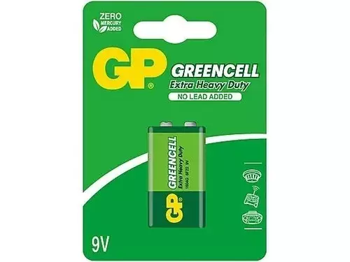 Bateria GP Greencell 6F22 / 9V / 1604D B1