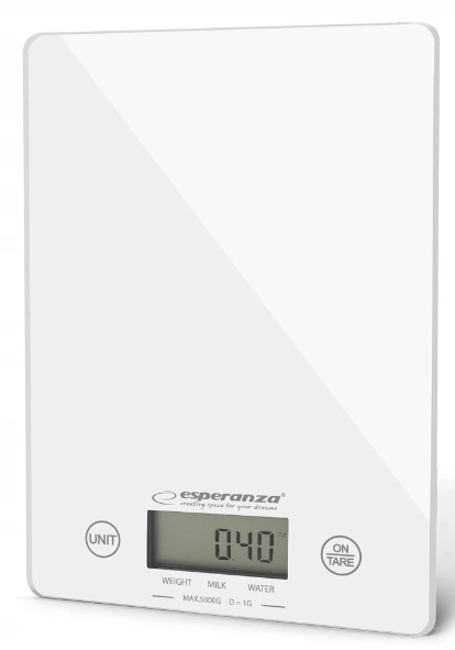 Digital kitchen scales ESPERANZA EKS002W LEMON White LCD