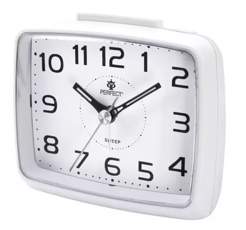 Alarm Clock Quartz Ivory SQ816 Silver