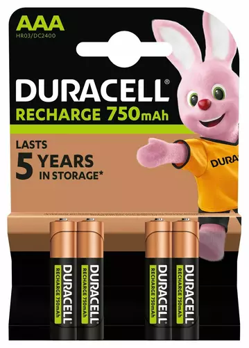 Akumulator Duracell R03 / AAA (naładowany) 750mAh