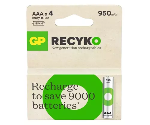 Akumulator GP R03 / AAA Recyko+ (naładowany) 950mAh B4