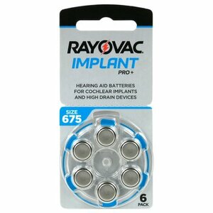Bateria Rayovac 675 IMPLANT PRO+ 0%Hg B6